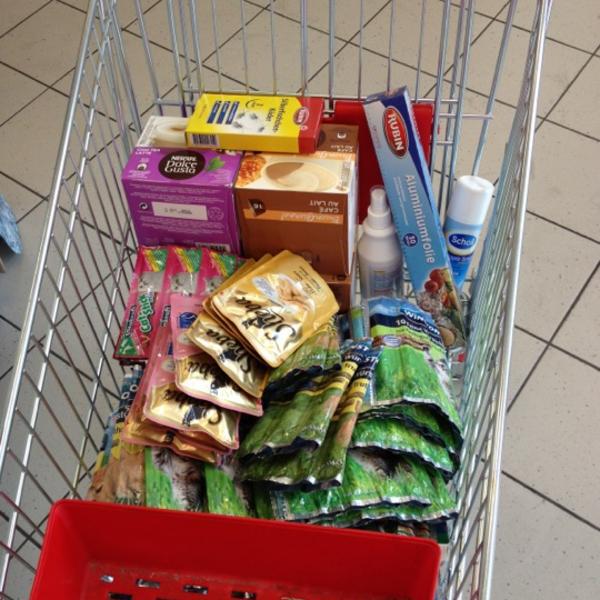 Photo taken at Rossmann by Müge K. on 5/10/2012