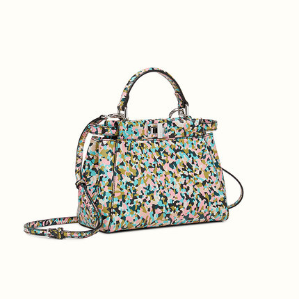 FENDI芬迪fendi女包16春款多彩小牛皮单肩手提包8BN2445ZXF0X2G