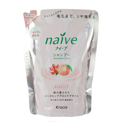 Kracie葵缇亚 植物洗发水替换装 400ml 玫瑰蜜桃 保湿滋养