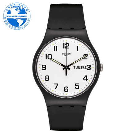 Swatch/斯沃琪 正品男女手表 休闲时尚矽胶石英腕表SUOB705