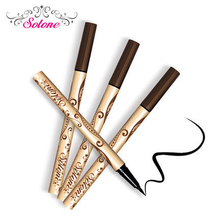 Solone眼线笔姿意变身眼线液0.7g黑色 初学者持久不晕染防水正品