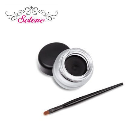 Solone花漾星灿防水眼线胶 防水防晕染眼线膏附眼线刷 Solone花漾星灿防水眼线胶 防水防晕染眼线膏附眼线刷