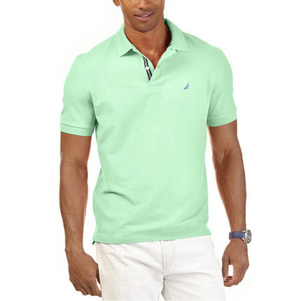 nautica/诺帝卡2016新款时尚短袖翻领纯棉T恤男修身休闲Polo衫男 nautica/诺帝卡2016新款时尚短袖翻领纯棉T恤男修身休闲Polo衫男