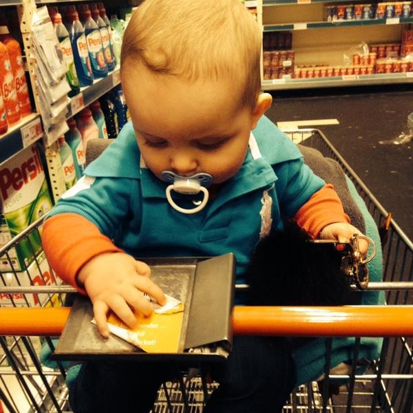 Photo taken at Colruyt by Julie V. on 1/27/2014