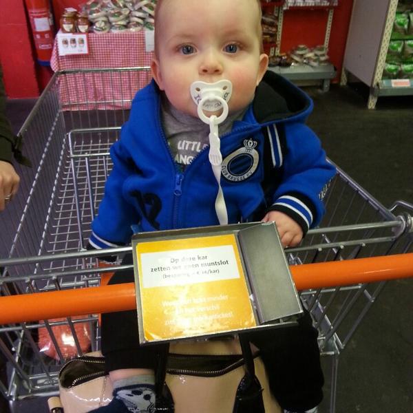 Photo taken at Colruyt by Sarah A. on 3/7/2014