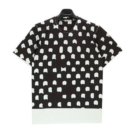 正品 MARNI玛尼 16年春夏撞色复古泼墨斑点百搭T恤 M05GC0016