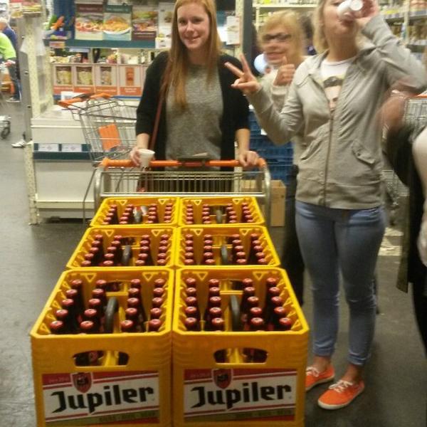 Photo taken at Colruyt by Margot V. on 4/19/2014