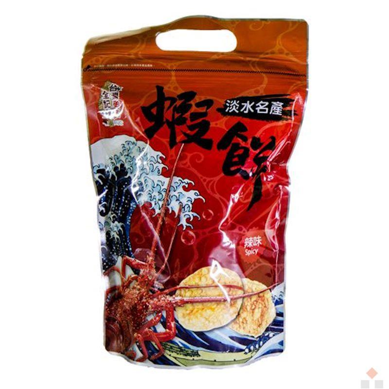台湾美食全纪录 Made In Taiwan Local Food-淡水虾饼(辣味) 90g/包*3包
