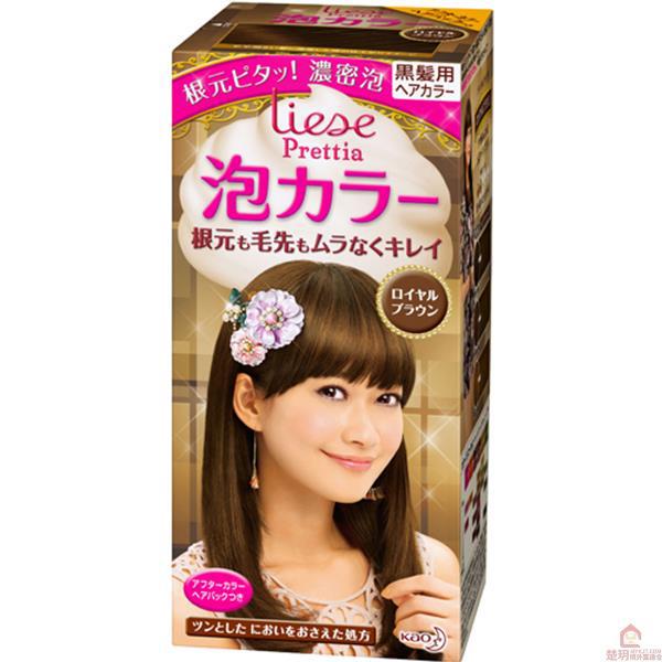 【楚玥境外】花王 泡沫染发剂 黑发用 紫色系皇家布朗