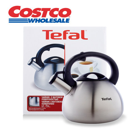 Tefal特福 304不锈钢笛音壶 2.5L 鸣笛茶壶烧水壶 Costco直营