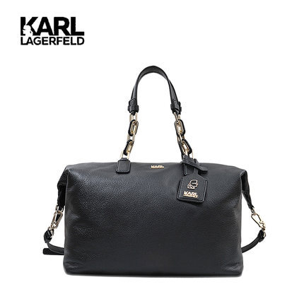 Karl lagerfeld卡尔拉格斐新款翻盖托特包代购女款单肩包56kw Karl lagerfeld卡尔拉格斐新款翻盖托特包代购女款单肩包56kw