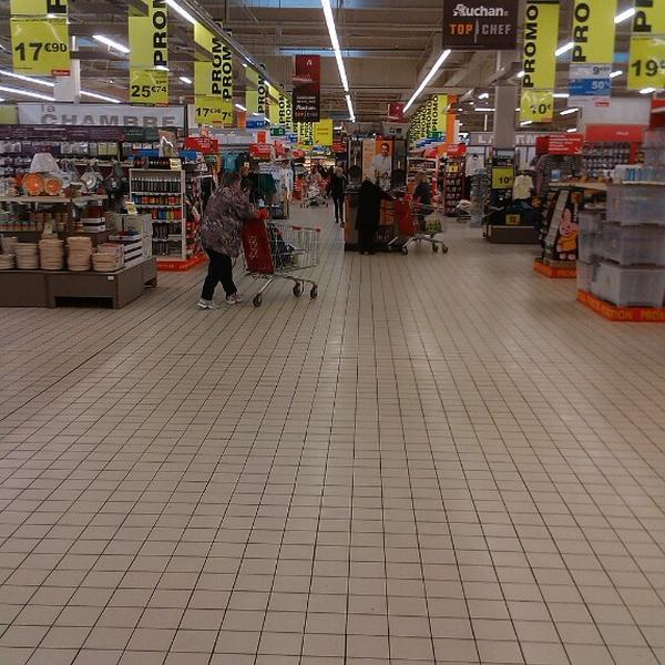 Photo taken at Auchan by Emiliano C. on 3/14/2013