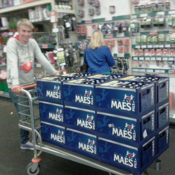 Photo taken at Colruyt by Jeroen V. on 6/21/2013