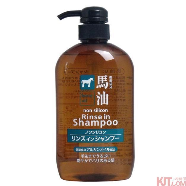 【洋宝贝】KUMANO YUSHI熊野油脂马油洗发护发双效合一洗发水600ml