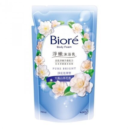 Biore蜜妮净嫩沐浴乳 净亮光泽型 大岛山茶花香补充包700ml