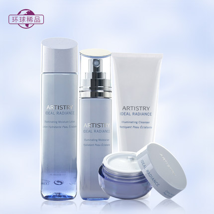 美国安利雅姿光感焕白套装 美白四件套装爽肤水/洁面/乳液/面霜