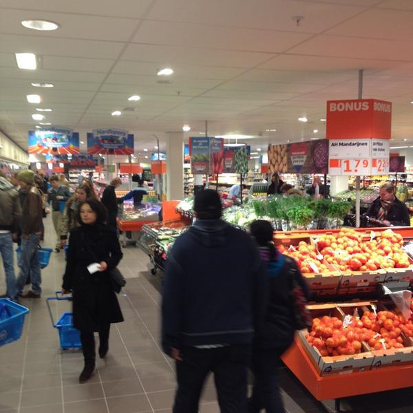 Photo taken at Albert Heijn by Mark K. on 3/7/2013