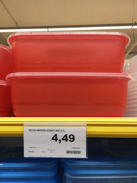 Rotho红色微波炉盒3.7升 Rotho红色微波炉盒3.7升