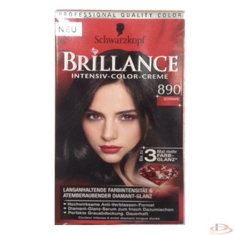 德国施华蔻Schwarzkopf染发剂染发膏色号890自然黑色