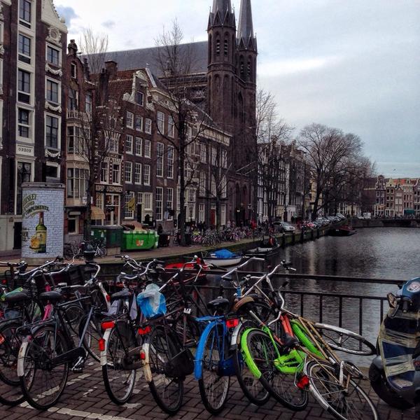 Photo taken at Albert Heijn by Anna -荷兰阿姆斯特丹科宁斯广场4号 Photo taken at Albert Heijn by Anna