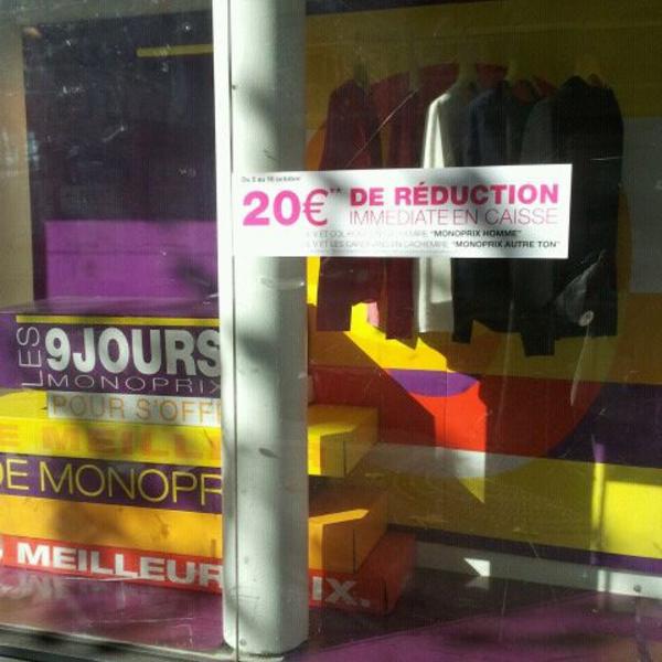 Photo taken at Monoprix by Alvaro C. on 10/14/2011-法国巴黎圣安东尼街区99号 Photo taken at Monoprix by Alvaro C. on 10/14/2011