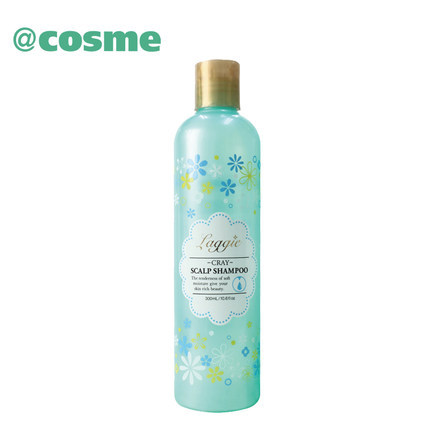 【跨境转运】cosme大赏Laggie清爽去污无硅油洗发水300ml（绿）