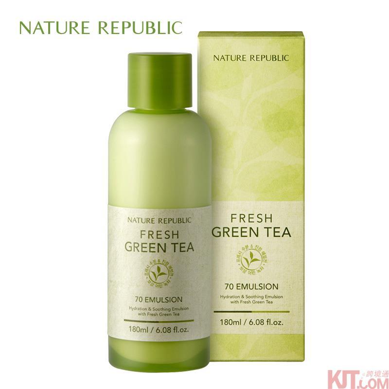 韩国进口绿茶乳液-Nature Republic自然乐园绿茶乳液180ml 韩国进口绿茶乳液-Nature Republic自然乐园绿茶乳液180ml