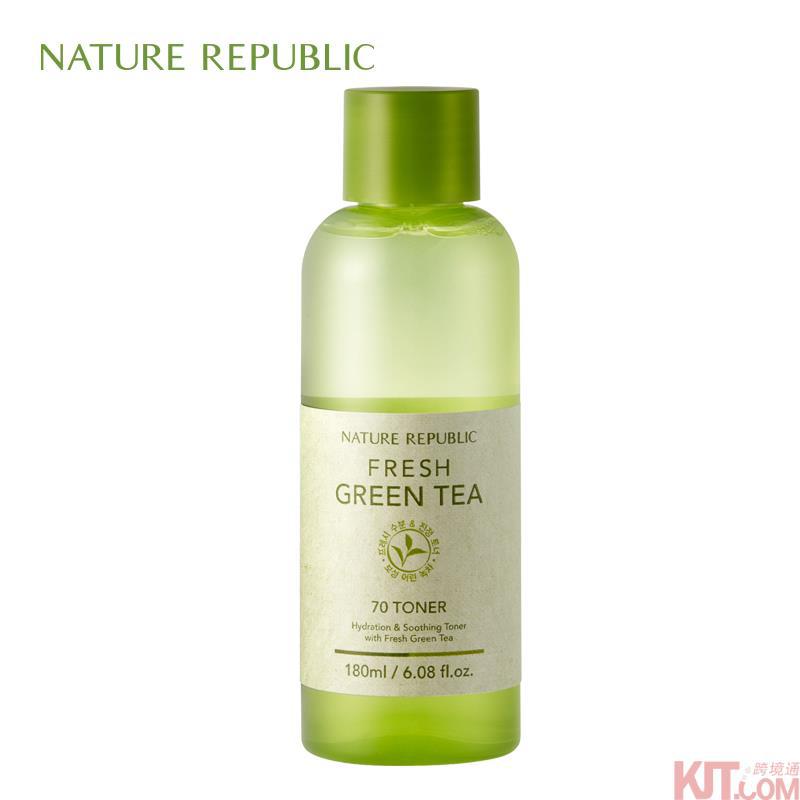 韩国进口化妆水-自然乐园绿茶爽肤水 保湿补水美白去黄女控油化妆水180ml 韩国进口化妆水-自然乐园绿茶爽肤水 保湿补水美白去黄女控油化妆水180ml