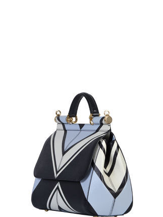 Dolce   Gabbana/Miss Sicily拼色手提包 Dolce   Gabbana/Miss Sicily拼色手提包
