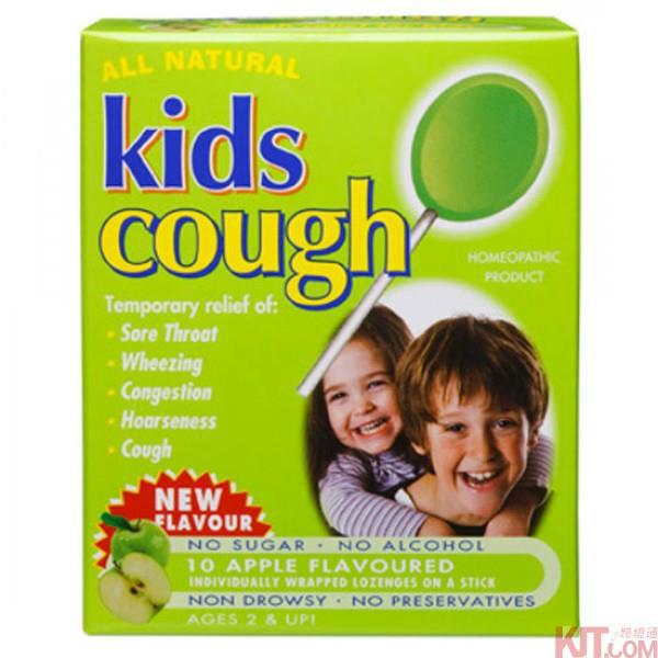 All Natural儿童缓咳棒棒糖 Key Sun【10支装 苹果味】