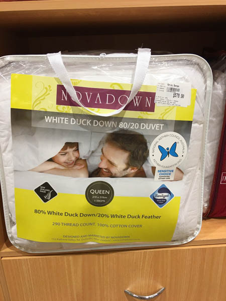 100% newzealand wool duvet