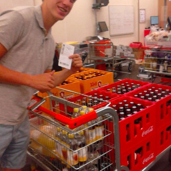 Photo taken at Colruyt by Melissa B. on 10/9/2014