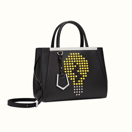 FENDI芬迪fendi女包16新款小号牛皮钉饰灯泡手提包8BH25367KF0P0Q FENDI芬迪fendi女包16新款小号牛皮钉饰灯泡手提包8BH25367KF0P0Q