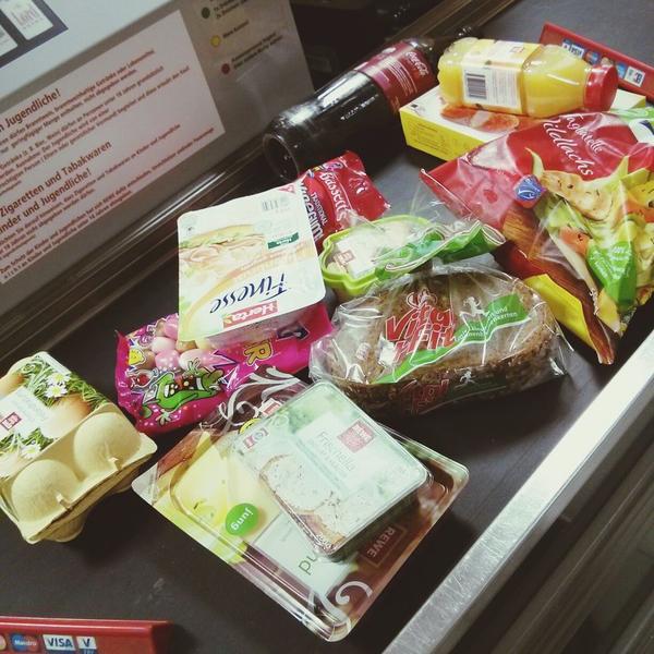 Photo taken at REWE by Dominic D. on 3/1/2014