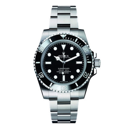全球联保 劳力士潜航者型无历水鬼男表机械表114060（黑盘）