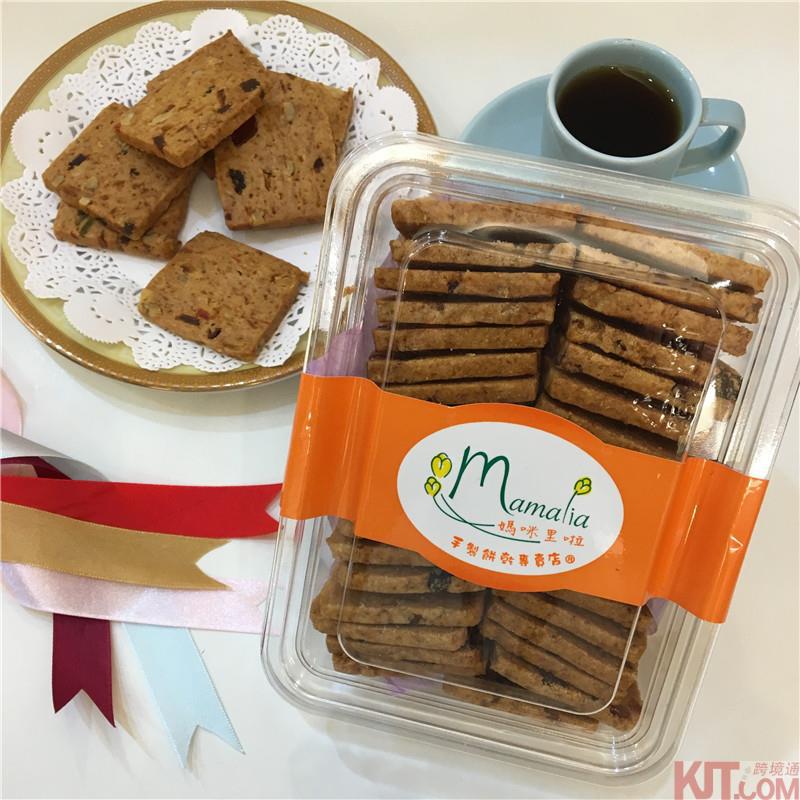 妈咪里啦 水果核桃饼干 250g/盒