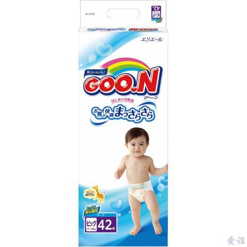 【爱谊精品】GOO.N大王纸尿裤超大号XL42片 标准装