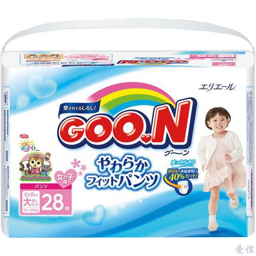 【爱谊精品】GOO.N大王拉拉裤特大号PXXL28片(女) 标准装