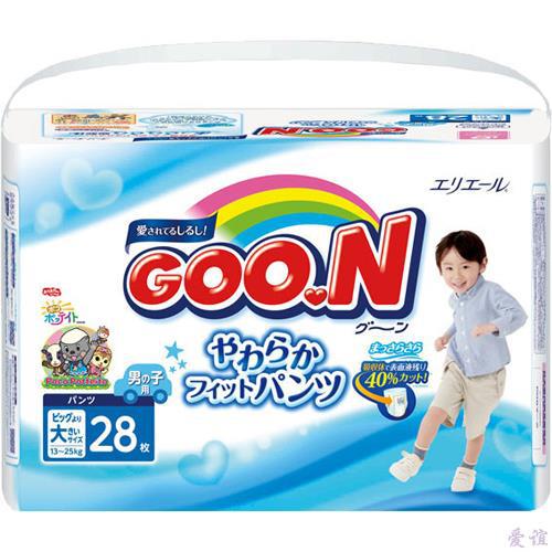 【爱谊精品】GOO.N大王拉拉裤特大号PXXL28片(男) 标准装