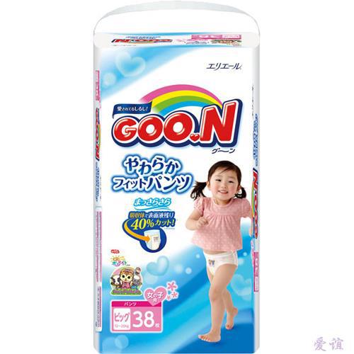 【爱谊精品】日本进口 GOO.N大王拉拉裤超大号PXL38片(女) 标准装