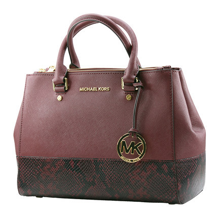 Michael kors/迈克科尔斯酒红色女士单肩手提包30F5GSUS8E-580 Michael kors/迈克科尔斯酒红色女士单肩手提包30F5GSUS8E-580