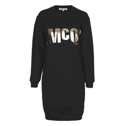 正品McQ Alexander McQueen 16春夏女士字母长卫衣裙379194 RGJ38