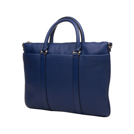 Bally/巴利男包 新款蓝色男士单肩手提包商务通勤公文包MIGAN