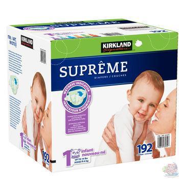 美国进口1号纸尿裤-科克兰 纸尿裤 1号 192片