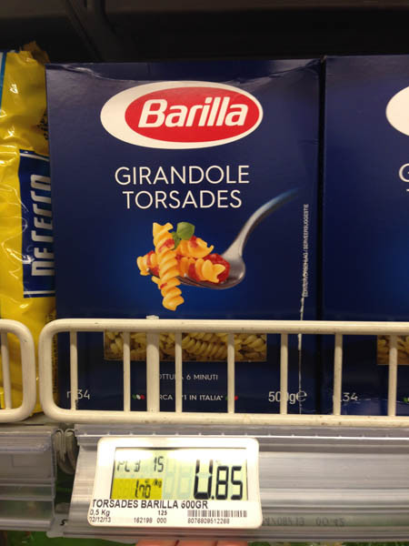 意大利面barilla