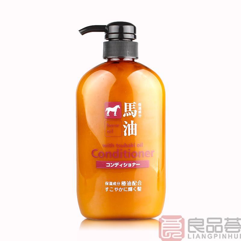 日本熊野油脂马油无硅油滋润保湿护发素600ml日本护发素无硅油护发素马油护发素熊野马油护发素马油马油