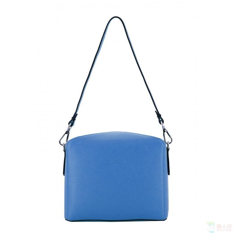 POURCHET 法国宝榭Cassetta 系列 单肩斜挎包 蓝色 86005