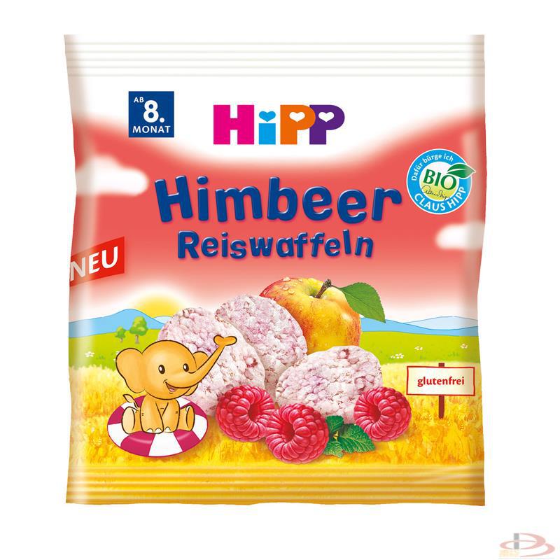 德国喜宝HIPP磨牙米饼饼干覆盆子味Himbeer35g