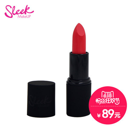 Sleek原色唇膏口红772正红色真彩唇彩台湾生产