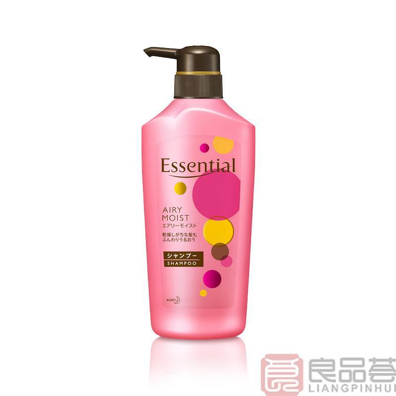 日本进口防毛燥洗发水-KAO 花王Essential 粉色 水漾防毛燥洗发水480ml 日本进口防毛燥洗发水-KAO 花王Essential 粉色 水漾防毛燥洗发水480ml